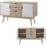 Bogdan Furniture Бюфет Мебели Богдан модел Alida - сонома/бял