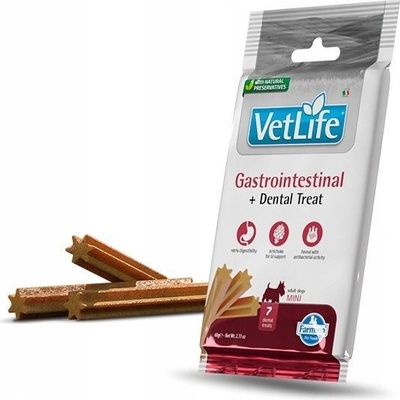 Vet Life Dog Dental Snack Gastrointestinal Adult Mini 60 g