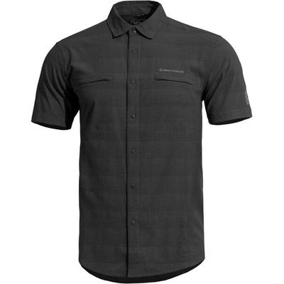 PENTAGON Риза с къс ръкав Ripple, черна (K02028-01)