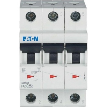 Eaton Автоматичен прекъсвач eaton faz-c25/3, 278875 - 25 a, 3p (278875)