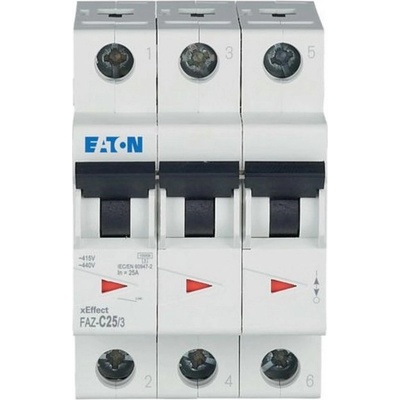 Eaton Автоматичен прекъсвач eaton faz-c25/3, 278875 - 25 a, 3p (278875)