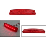 Led маркер, габарит, токос, светлина с 6 диода за бус, ван, ремарке, платформа 12v, червени