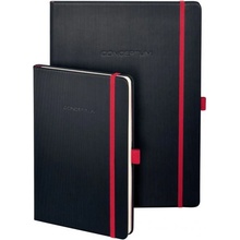 Sigel Conceptum zápisník Red Edition A4 linajkový čierno červený