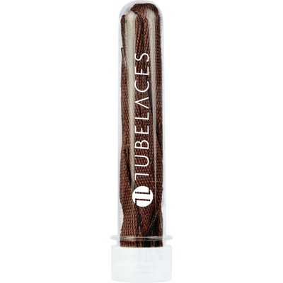 Tubelaces White Flat Brown