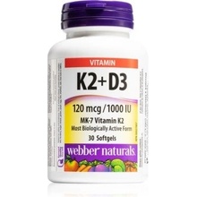 Webbewr Naturals Vitamin K2 + D3 30 tobolek