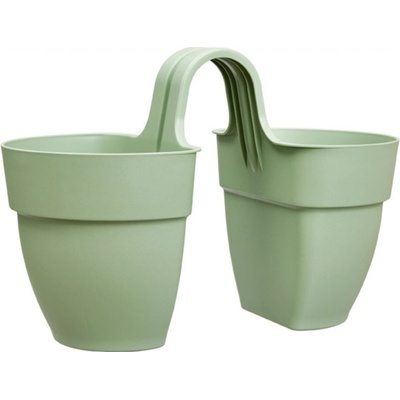 elho Květináč Vibia Campana Flower Twin pistáciově zelený 21 x 27 x 38 cm