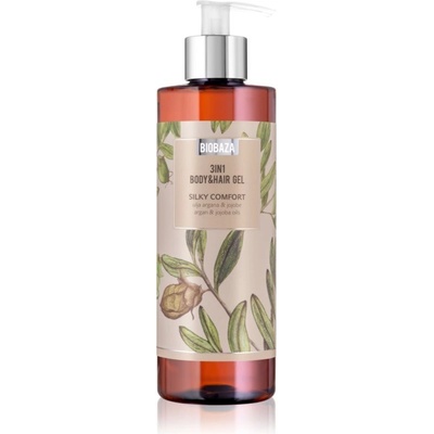 BIOBAZA 3in1 Body&Hair gél Silky Comfort šampón kondicionér a sprchový gél 3 v 1 400 ml