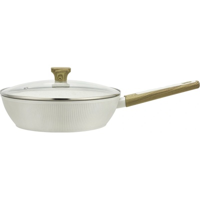 PANVICA KITCHISIMO BIANCO S POKRIEVKOU 28CM INDUK. DNO