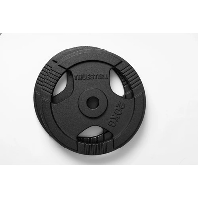 TRUESTEEL Litinové Tri-Grip kotouče 30 mm 20 kg