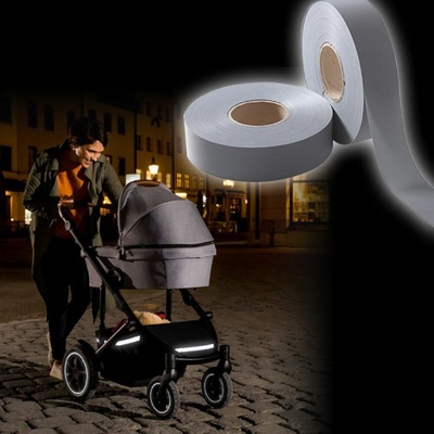 Deminas Praktická strieborná reflexná páska 5m