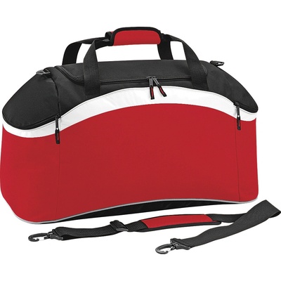 BagBase prostorná na zip Holdall červená černá bílá 54 l