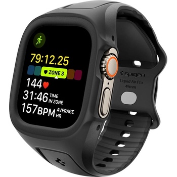 Spigen liquid air ' pro' apple watch ultra 1 / 2 / 3 (49 mm) black (8809811868821)