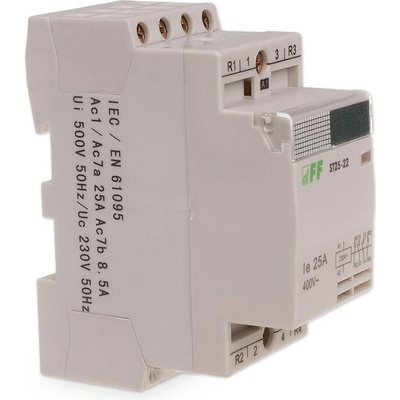 ST25-22 - Elektromagnetický stýkač, 230V, 25A, 2x NO + 2x NC, AC1: 9kW / AC3: 2,2kW