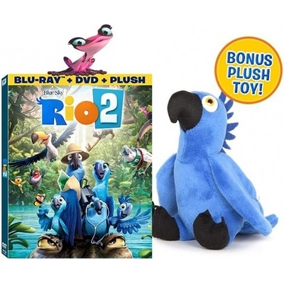 Rio 2 (limitovaná 3D edice s plyšákem), 2 Blu-ray