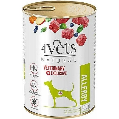 4Vets Dog Allergy monoproteínová s jahňacím mäsom 400 g