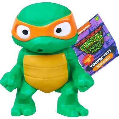 Playmates Toys Фигурка Playmates TMNT - Tootin' Tots, пръцкаща, Микеланджело, 14 cm (84210)