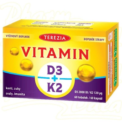 TEREZIA Vitamin D3+K2 tob.60