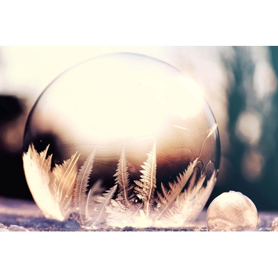 DIMEX ART Флизелинов фототапет замръзнал мехур 375 x 250 см