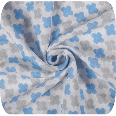 Kikko Bambusová osuška 90x100cm Scandinavian Baby Blue Cross