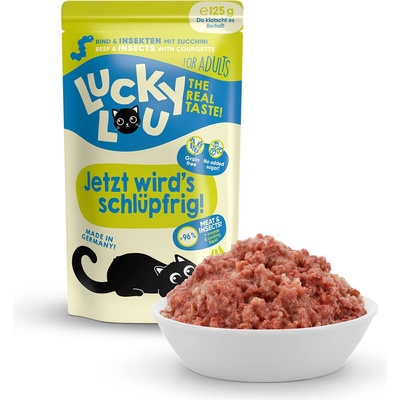 Lucky Lou Lifestage Adult s hovädziem mäsom a hmyzem 125 g