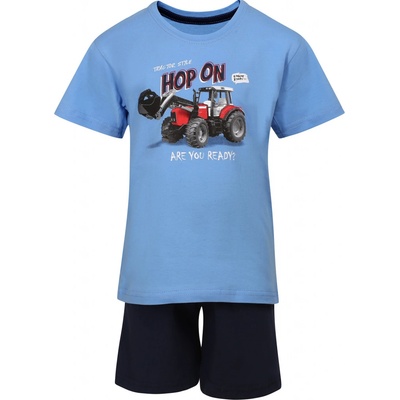 Cornette Kids Boy 222/100 Tractor chlapecké pyžamo modré