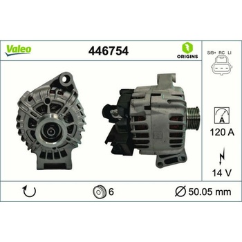 generátor VALEO 446754