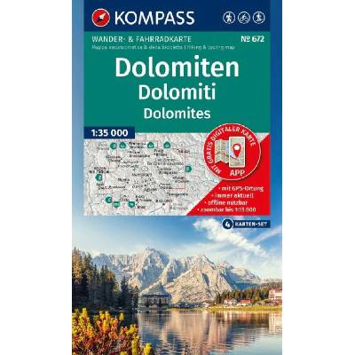 672 Dolomity 1: 35 000 KOMPASS
