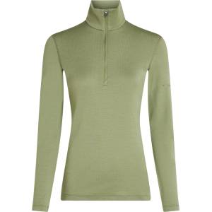 Icebreaker Дамско мериносово термобельо Icebreaker Women's 260 Tech L/S Half Zip Merino base layer - Lichen (115-2262-0614)
