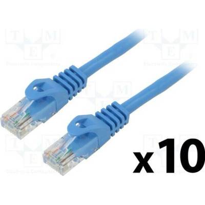Lanberg PCU6-20CC-0150-B Patch U/UTP Cat 6 RJ45 vidlice z obou stran lanko CCA