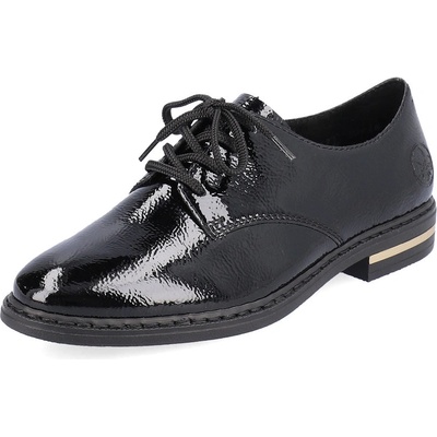 Rieker šněrovací polobotky na nízkém podpatku 50618-00 černé – Sleviste.cz