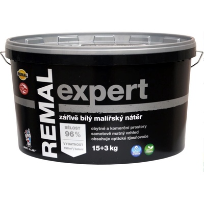 Barvy a laky Hostivař Malířský nátěr REMAL EXPERT - 15+3 kg - bílý