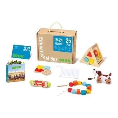 Tooky Toy Tooky Toy: комплект дървени образователни играчки Монтесори - 25 части