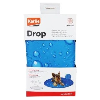 Karlie Chladiaca podložka vzor kvapky guľatá 60 cm