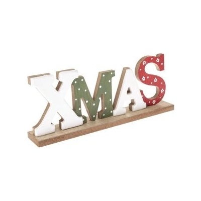 Dřevěný vánoční nápis Xmas Vánoce