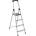 TopMebel KUMTEL KMM-45 алуминиева стълба 3+1 стъпала 138cm