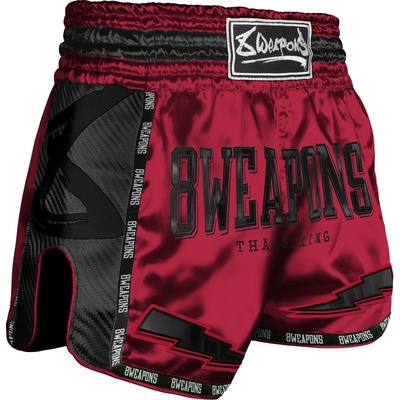 Muay Thai šortky 8 Weapons Carbon red Dawn