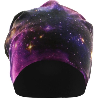 MasterDis Printed Jersey beanie Galaxy Men Hat purple black