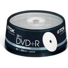 TDK DVD+R 4,7GB 16x, 25ks