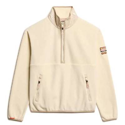 Блуза Superdry Active half zip sweatshirt - Beige (Rice White)