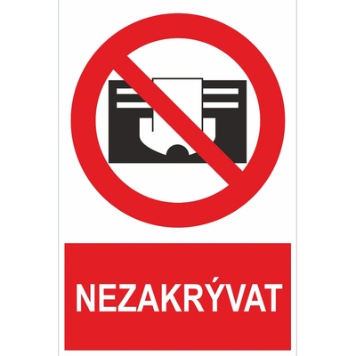 Nezakrývat samolepící PVC fólie 200 x 150 mm – Hledejceny.cz