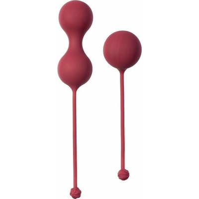Lola Games Love Story Carmen Wine Red, sada 2 silikónových vaginálnych guličiek s priemerom