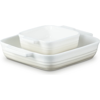 Le Creuset Форми за печене Le Creuset квадратни 14 + 23 см бежови 2 бр (79035007160006)