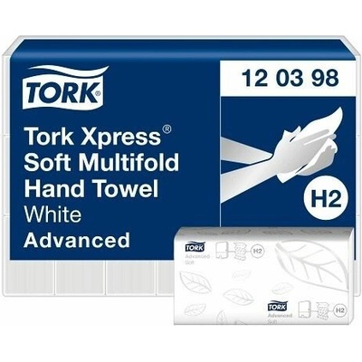 Tork H2 Xpress, dvouvrstvé, bílé, 3780 ks