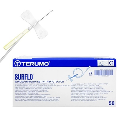 Surflo Set infúzny s krídelkami 19 G 1,10 x 19 mm 30 cm biely 50 ks