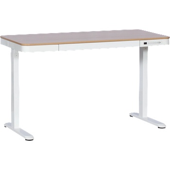 Carmen Ергономично регулируемо бюро Carmen CR-118 E, Нивелиращи се крака, Панел за управление, Дисплей, USB, Памет, Сензор против сблъсък, Бял/бук