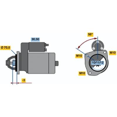 BOSCH STARTER 0 986 016 141