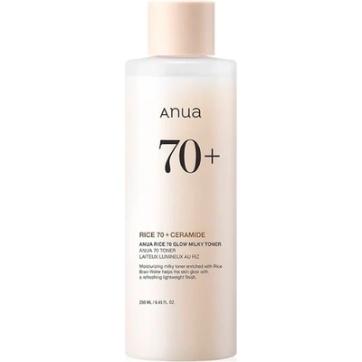 Anua Rice 70 Glow Milky Toner - Хидратиращ тоник с оризов екстракт и керамиди 250мл