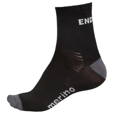 Endura BaaBaa Merino 2 páry čierna