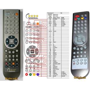 GENERAL MASCOM MC1320 PVR - съвместимо дистанционно управление на марката General (MC1320 PVR) Дистанционно