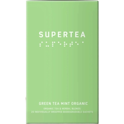 SUPERTEA Bio zelený čaj Green Tea Mint 20 sáčků